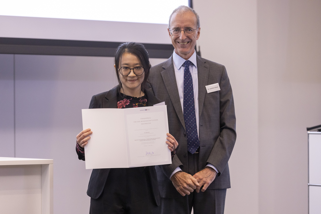  Dr. Xiaofei Sun erhält den SWM-Förderpreis