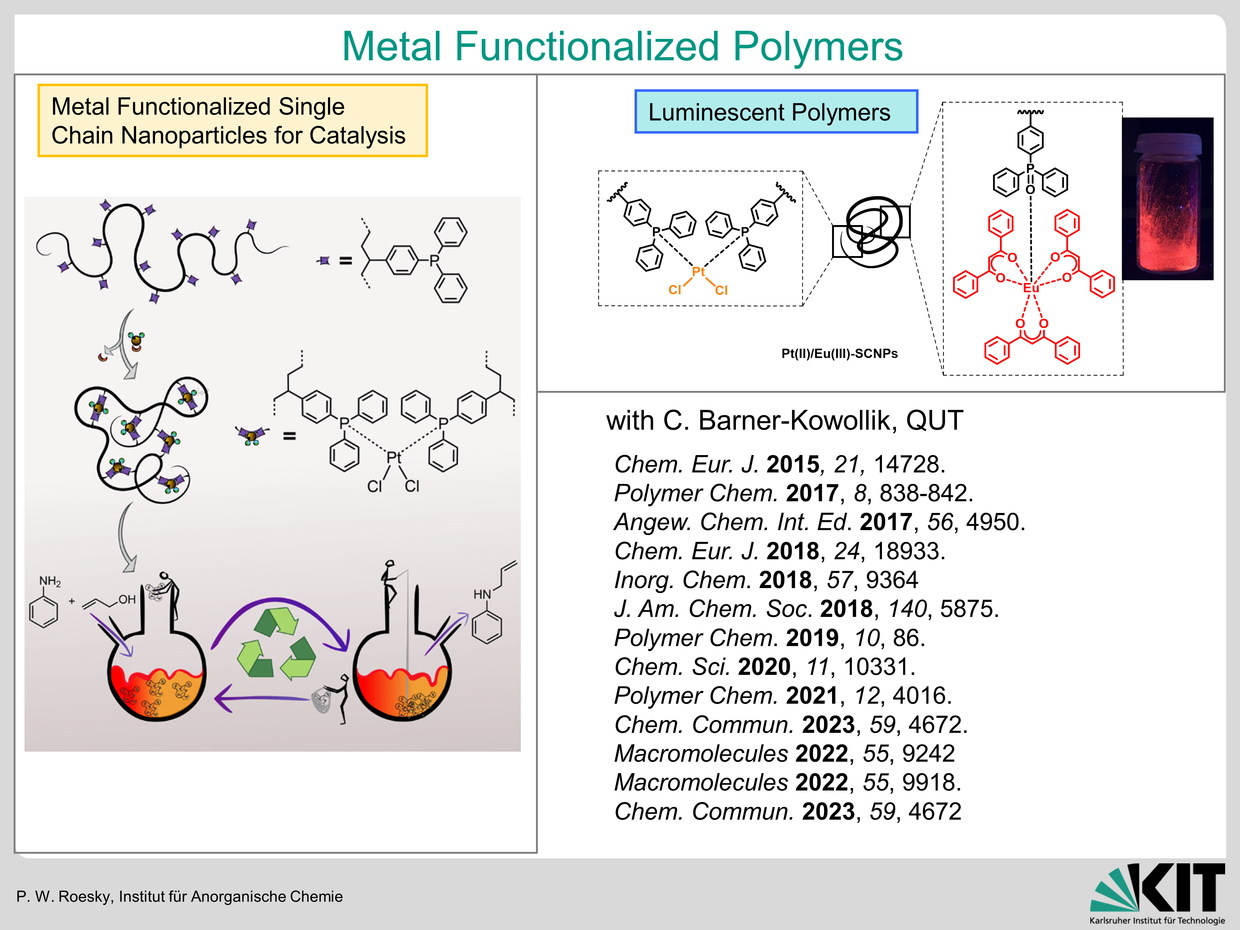 Metall functionalized Polymers